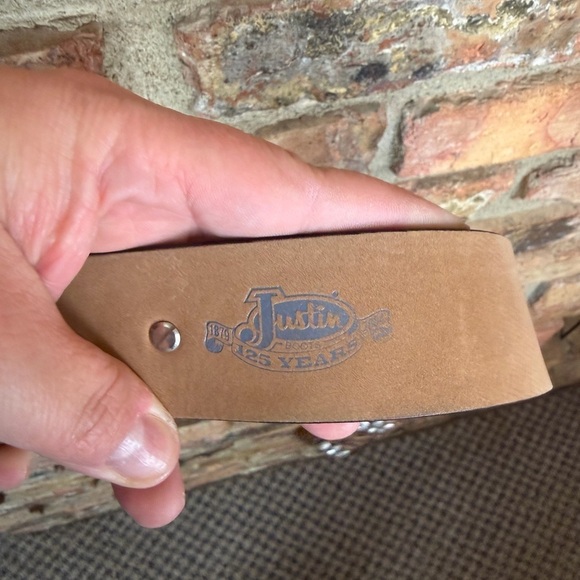 Justin Boots leather belt “34 main image 5